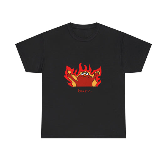 ELMO BURN MEME Unisex Heavy Cotton Tee